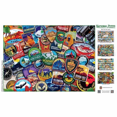 Master Pieces® National Parks Patches Puzzle Perspective: bottom