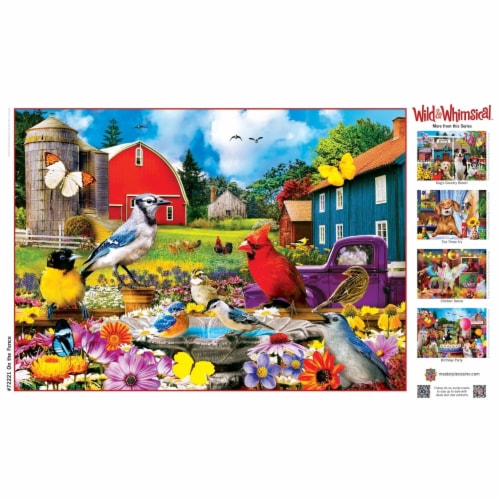 MasterPieces Wild & Whimsical™ On the Fence EZ Grip™ Puzzle Perspective: bottom