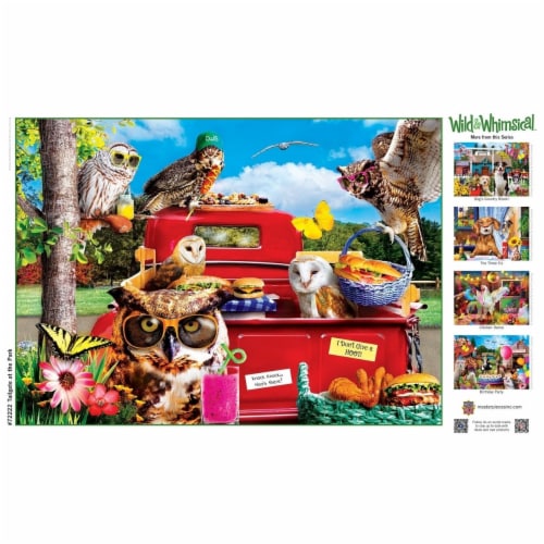 MasterPieces® Wild & Whimsical™ Tailgate at the Park Jigsaw Puzzle Perspective: bottom