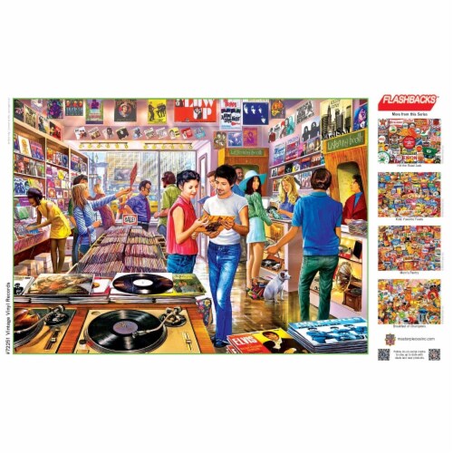 MasterPieces® Flashbacks™ Vintage Vinyl Records Puzzle Perspective: bottom