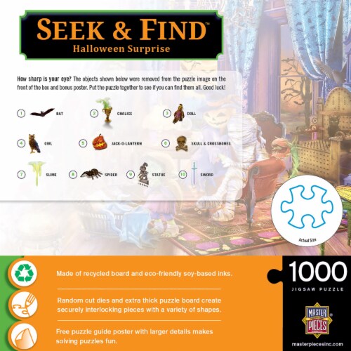 MasterPieces® Seek & Find™ Halloween Surprise Jigsaw Puzzle Perspective: bottom