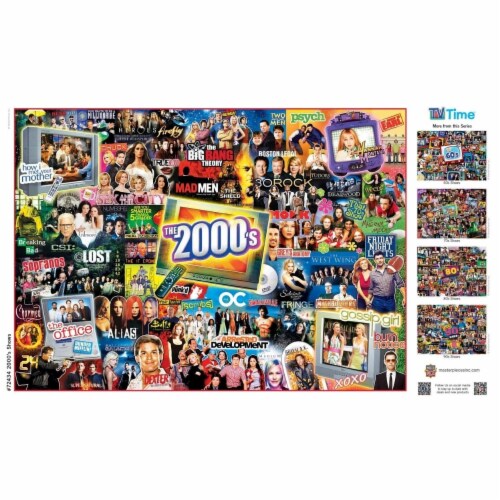 MasterPieces® TV Time™ 2000's Shows Jigsaw Puzzle Perspective: bottom