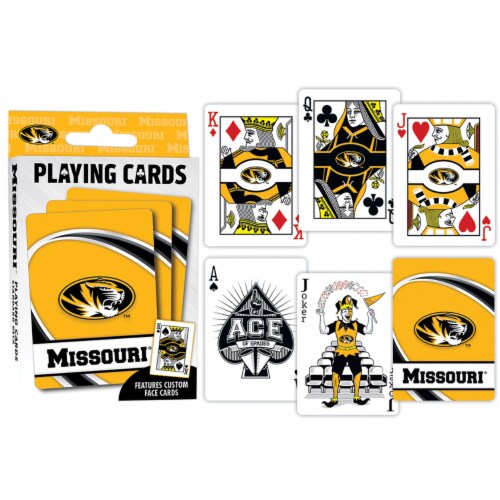 MasterPieces NCAA Missouri® Playing Cards Perspective: bottom