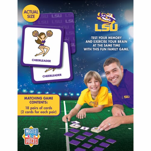 Classic Impressions LSU® Matching Game Perspective: bottom