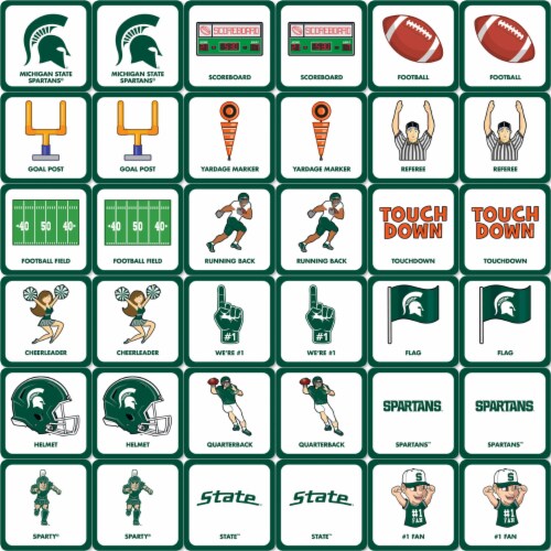 MasterPieces® NCAA Michigan State® Matching Game Perspective: bottom