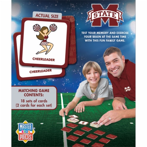 MasterPieces NCAA Mississippi State Matching Game Perspective: bottom