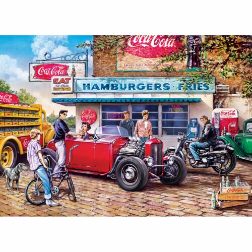 MasterPieces® Coca-Cola® Hot Rods Puzzle Perspective: bottom