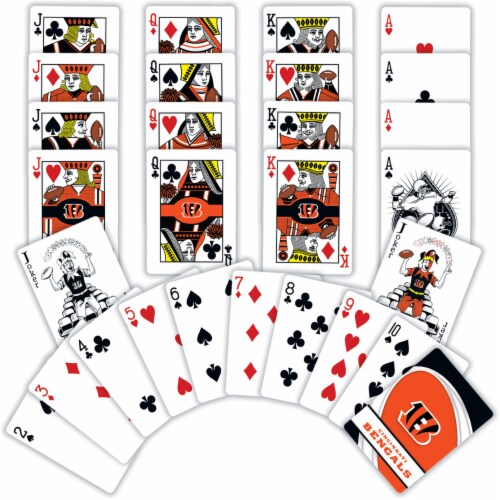 MasterPieces NFL Cincinnati Bengals Playing Cards Perspective: bottom