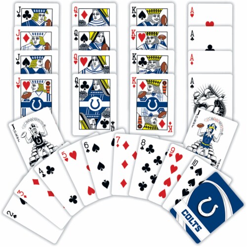 MasterPieces Officially Licensed NFL Indianapolis Colts Playing Cards - 54 Card Deck for Perspective: bottom