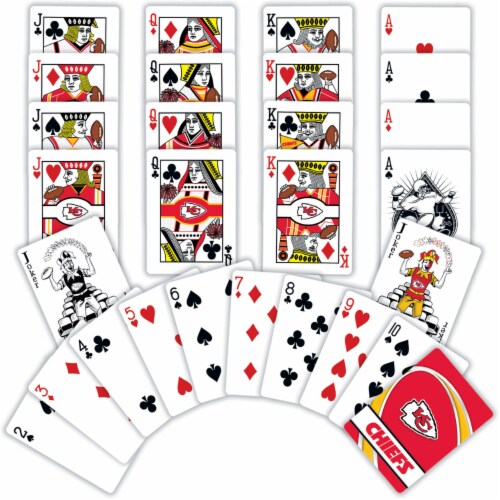 MasterPieces NFL Kansas City Chiefs Playing Cards Perspective: bottom