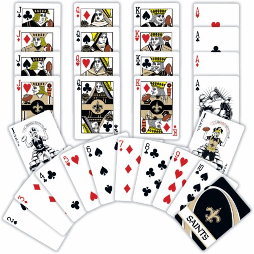 MasterPieces NFL New Orleans Saints Playing Cards Perspective: bottom