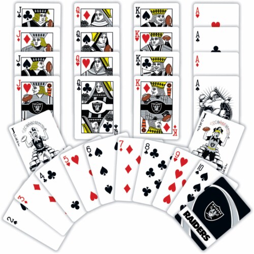 Classic Impressions Las Vegas Raiders Playing Cards Perspective: bottom