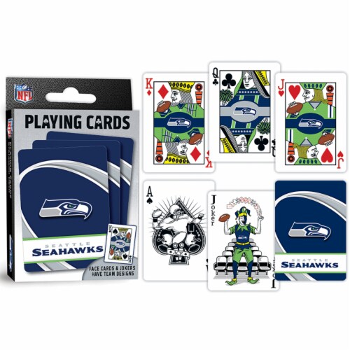 SEA NFL Playing Cards Perspective: bottom