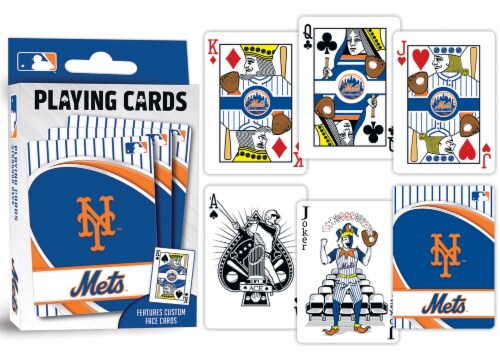 MasterPieces Officially Licensed MLB New York Mets Playing Cards - 54 Card Deck for Adults Perspective: bottom