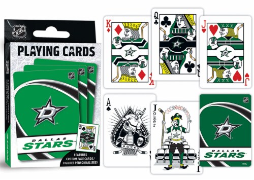 MasterPieces Family Games - NHL Dallas Stars Playing Cards - Officially Licensed Playing Card Perspective: bottom