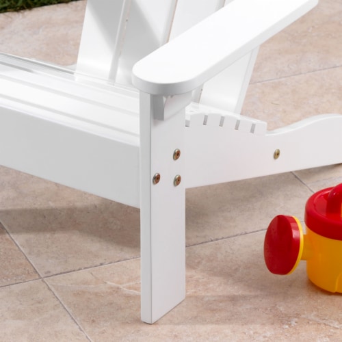 KidKraft Children's Adirondack Chair - White Perspective: bottom