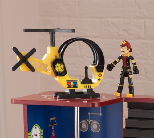 KidKraft Deluxe Wooden Fire Rescue Play Set with 27 Pieces 31.25 x 18.5 x 24.75 Perspective: bottom