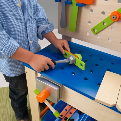 KidKraft Deluxe Workbench with Tools Perspective: bottom