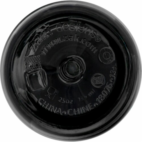Zak! Designs Charcoal Leak-Proof Water Bottle Perspective: bottom