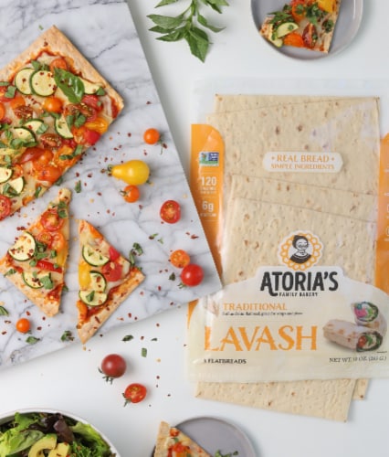 Traditional Lavash 10-Packs of 5 Sheets (50 Sheets) Perspective: bottom