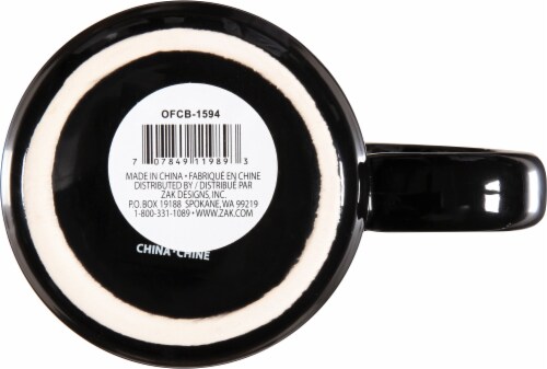 Zak!® Designs Large Ceramic The Office Mug - Black Perspective: bottom