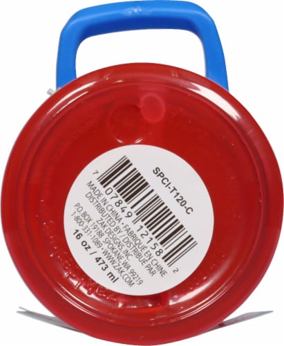 Zak!® SpiderMan Water Bottle with Straw Perspective: bottom