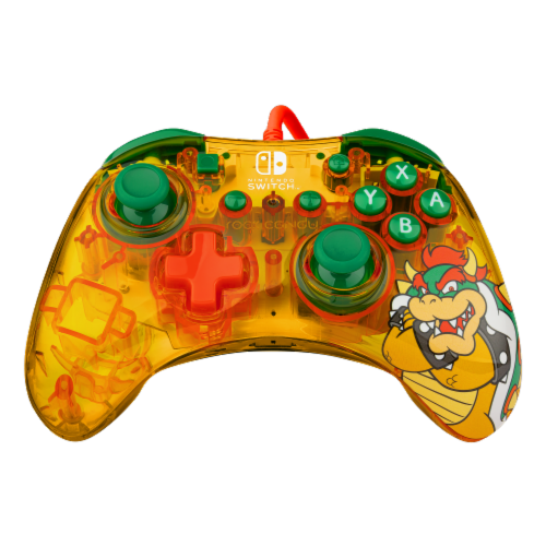 PDP Rock Candy™ Wired Controller: Lemon Bomb Bowser For Nintendo Switch Perspective: bottom