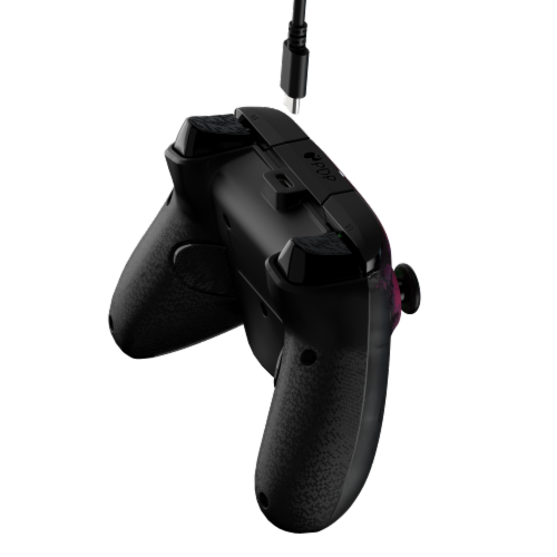 PDP REMATCH™ GLOW Advanced Wired Controller Space Dust Xbox Series X|S Xbox One & Windows 10/11 PC Perspective: bottom