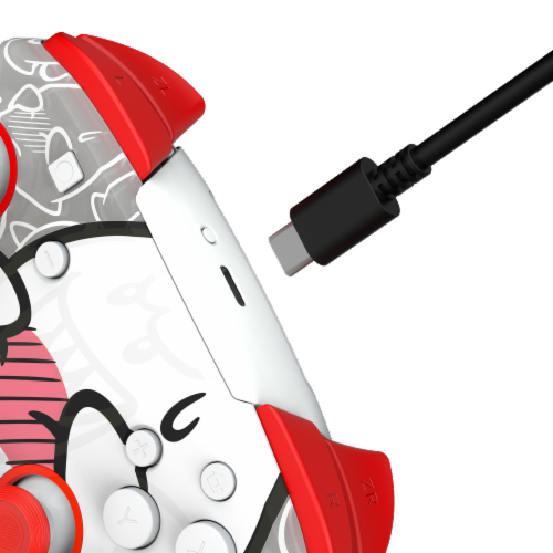 PDP REMATCH™ GLOW Wireless Controller Boo Hoo with Motion Nintendo Switch/Switch Lite - OLED Model Perspective: bottom