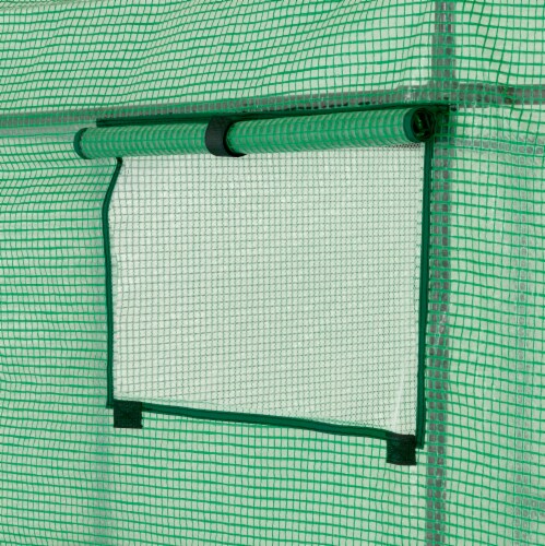 Ogrow OGRC6868-PE 2 Tier 8 Shelf Greenhouse PE Replacement Panel Cover to Fit Frame, 77 x 56 Perspective: bottom