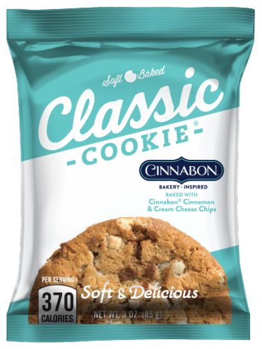 Classic Cookie Soft Baked Cinnabon® Cookies with Cinnamon and Cream Cheese Chips, 6 Boxes Perspective: bottom