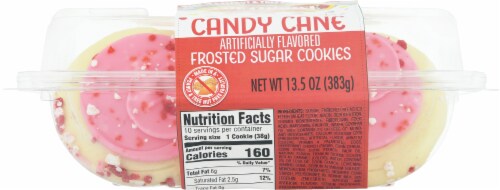 Lofthouse® Christmas Candy Cane Iced Sugar Cookies Perspective: bottom