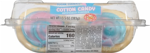 Lofthouse® Cotton Candy Swirled Frosted Sugar Cookies Perspective: bottom