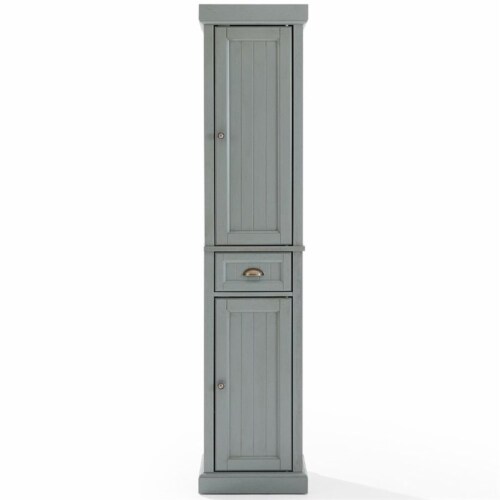 Crosley Furniture Seaside Kitchen Pantry Cabinet - Distressed Black