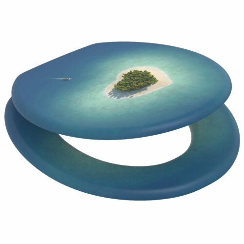 Sanilo 236 Slow Close Round Molded Wood Adjustable Toilet Seat, Dream