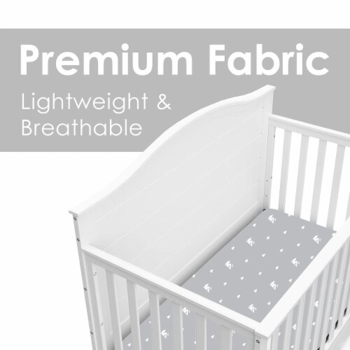Baby Crib Sheets 3-Pack | Soft & Stretchy Jersey Cotton Fitted Crib Sheet | Forest Animals Perspective: bottom