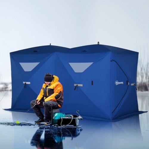 8 Person Ice Fishing Shelter, Waterproof Oxford Fabric Portable