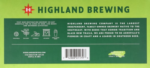 Highland Brewing Company IPA Variety Pack Beer Cans Perspective: bottom