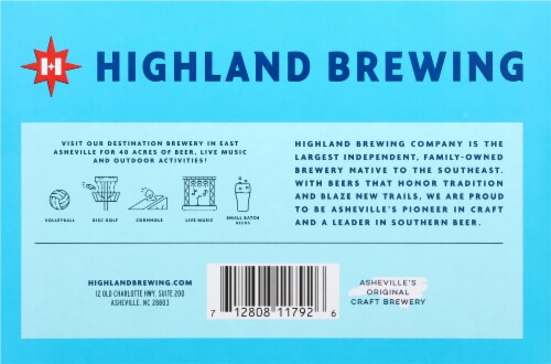 Highland Brewing AVL Tropical Juicy Citrus IPA Craft Beer Cans Perspective: bottom