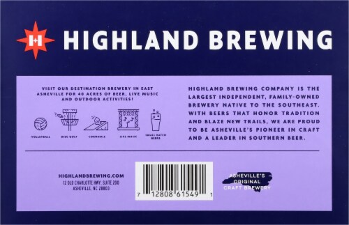 Highland Brewing Company Wishing Star Cold IPA Craft Beer Cans Perspective: bottom