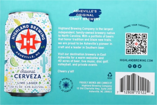 Highland Brewing Seasonal Berryful Fruited Ale Craft Beer Cans Perspective: bottom