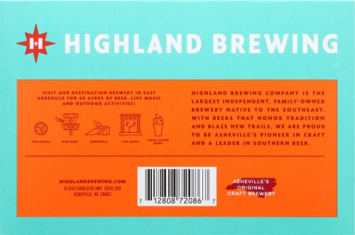 Highland Brewing Company Trailbound™ Hazy Juice Ale 6 Pack / 12 fl oz Cans Perspective: bottom