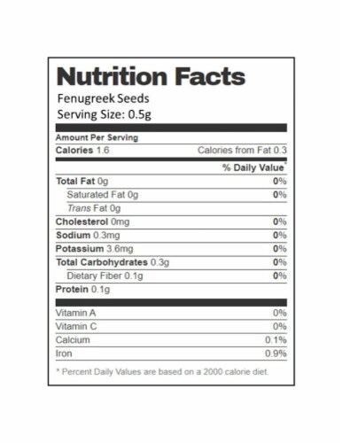 Aiva Fenugreek Seeds (Methi) 14 oz Perspective: bottom