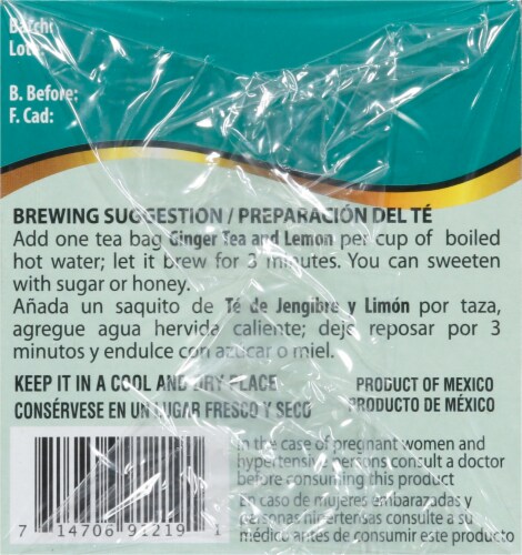 Herbacil® Ginger and Lemon Tea Perspective: bottom