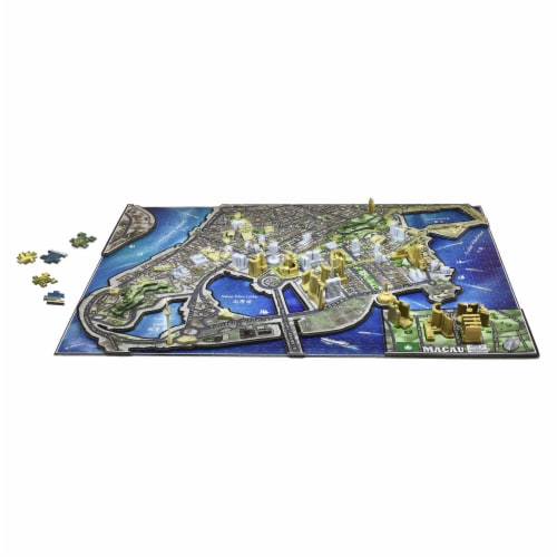 4D Cityscape Macau History Over Time Puzzle Perspective: bottom