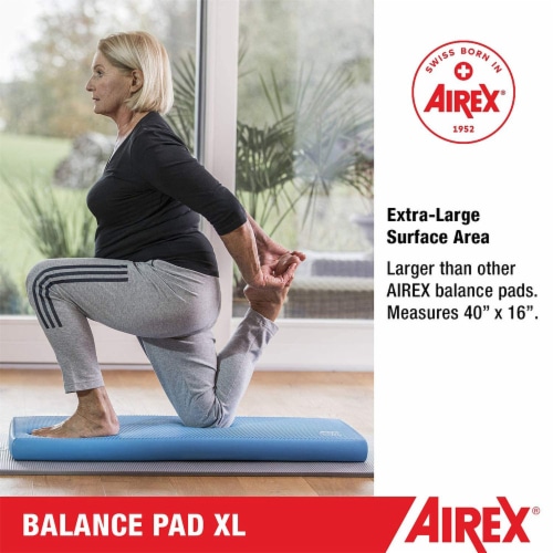 Airex Extra Large Physical Therapy Workout Yoga Exercise Foam Balance Pad Blue 1 Piece Harris Teeter