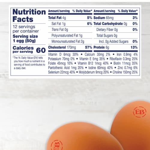 Eggland's Best Pasture Raised Organic Large Brown Eggs, 12 count Perspective: bottom