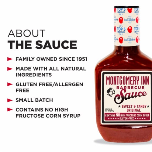 Montgomery Inn Sweet & Tangy Original BBQ Sauce Perspective: bottom