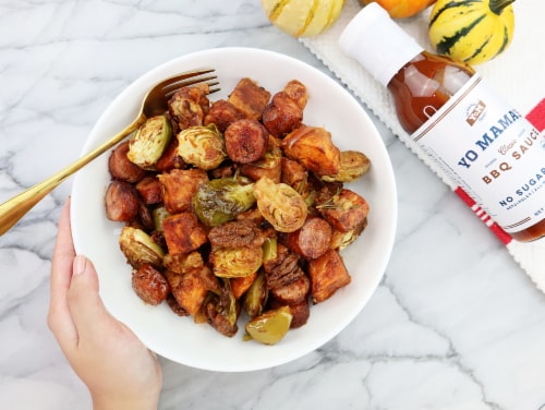 Yo Mama's Foods Keto Barbecue BBQ Sauce (Pack of 4) - Vegan, Gluten Free, Paleo Friendly Perspective: bottom