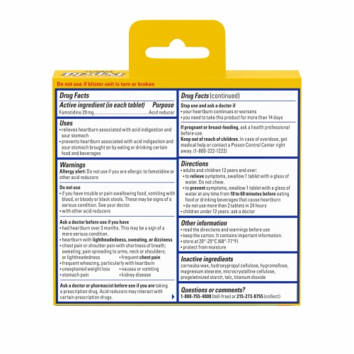 Pepcid AC Maximum Strength Famotidine Heartburn Medicine Perspective: bottom